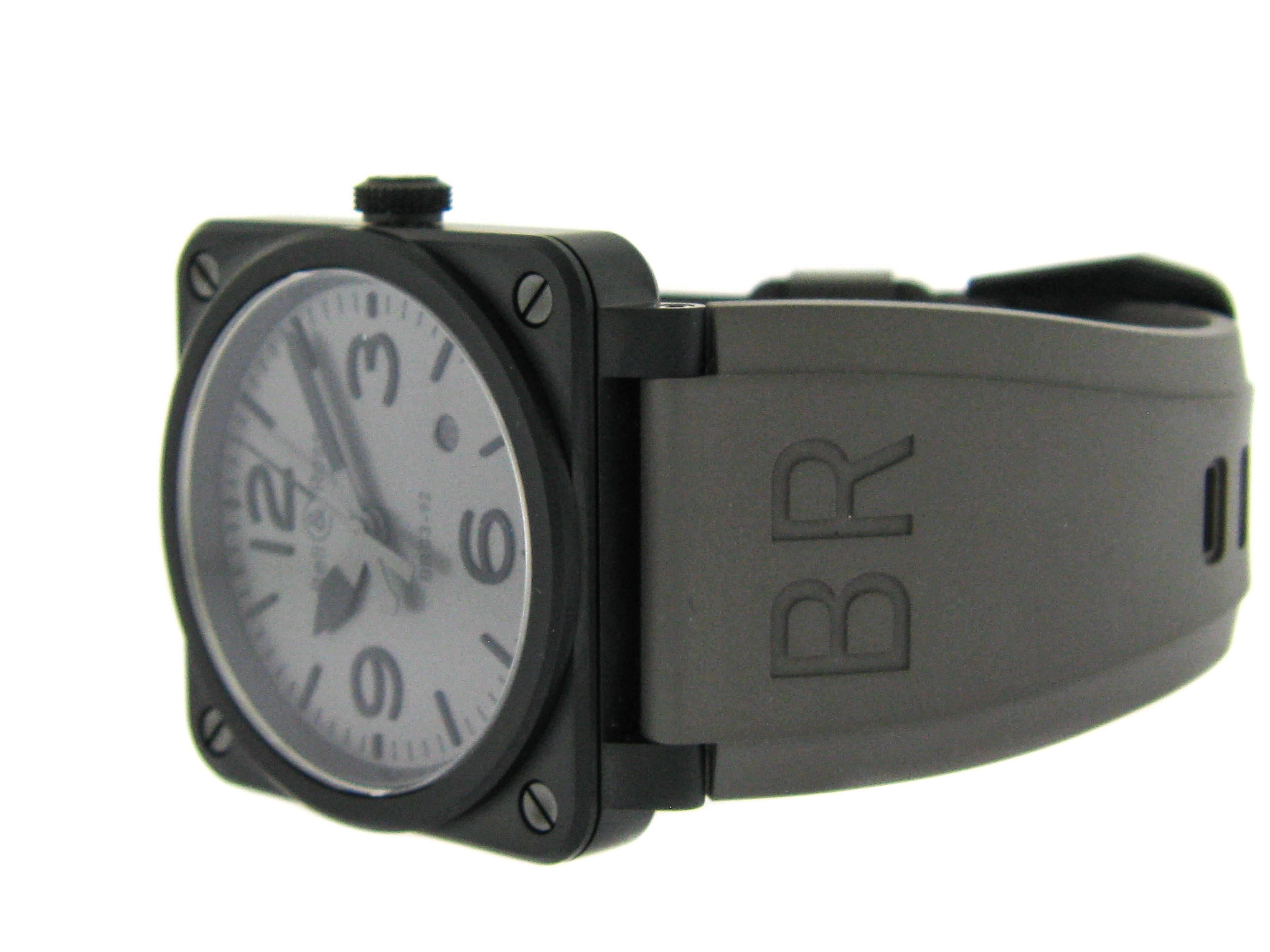Bell & Ross Ceramic Commando Self-Winding Wristwatch In New Condition In Greenwich, CT