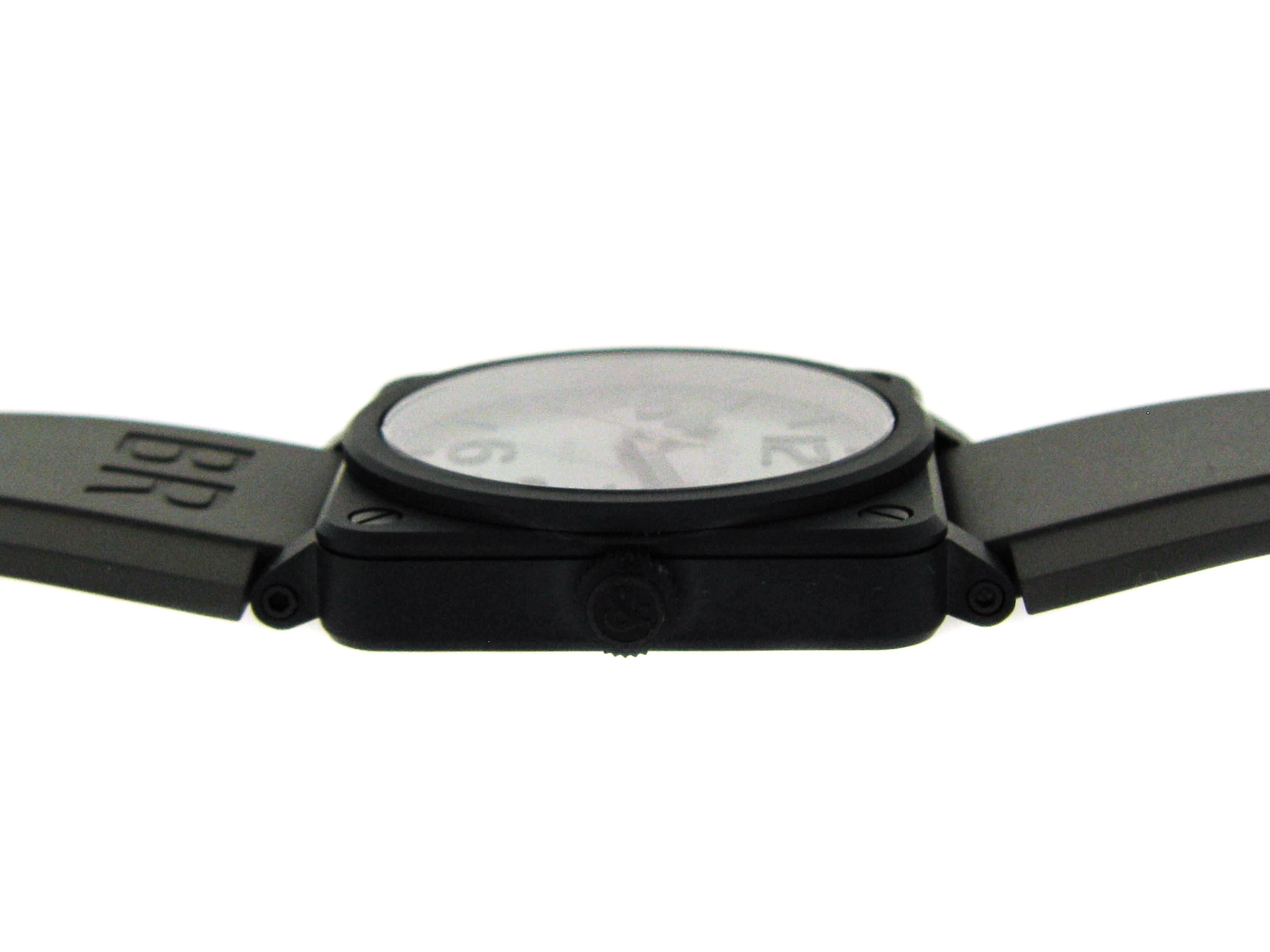 Men's Bell & Ross Ceramic Commando Self-Winding Wristwatch