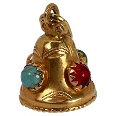 Ciondolo Charm Bell in oro giallo 18K