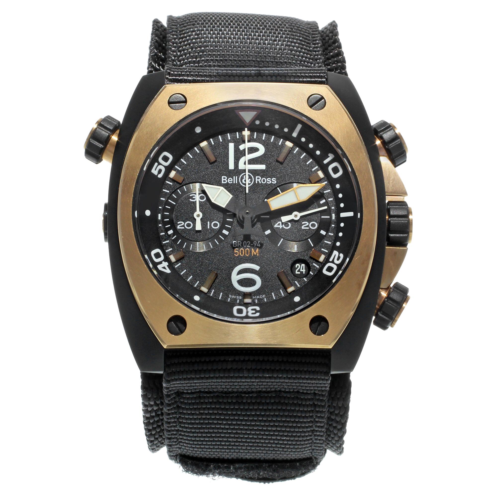 Bell and Ross Marine Black Matte PVD Steel Automatic Men's Watch BR02