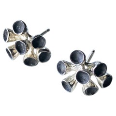 Bell Bouquet Stud Earrings in Sterling Silver by Kirsten Muenster Jewelry