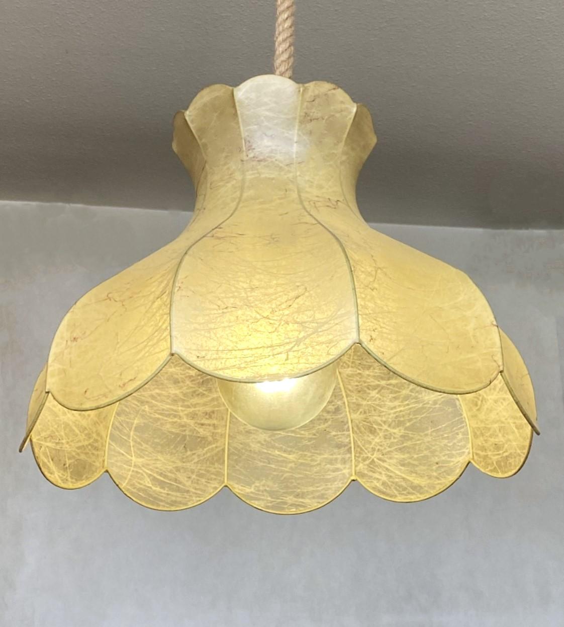 Grande lampada a sospensione Cocoon Bell di Goldkant, anni '60 in stile Castiglioni, Flos in vendita 9