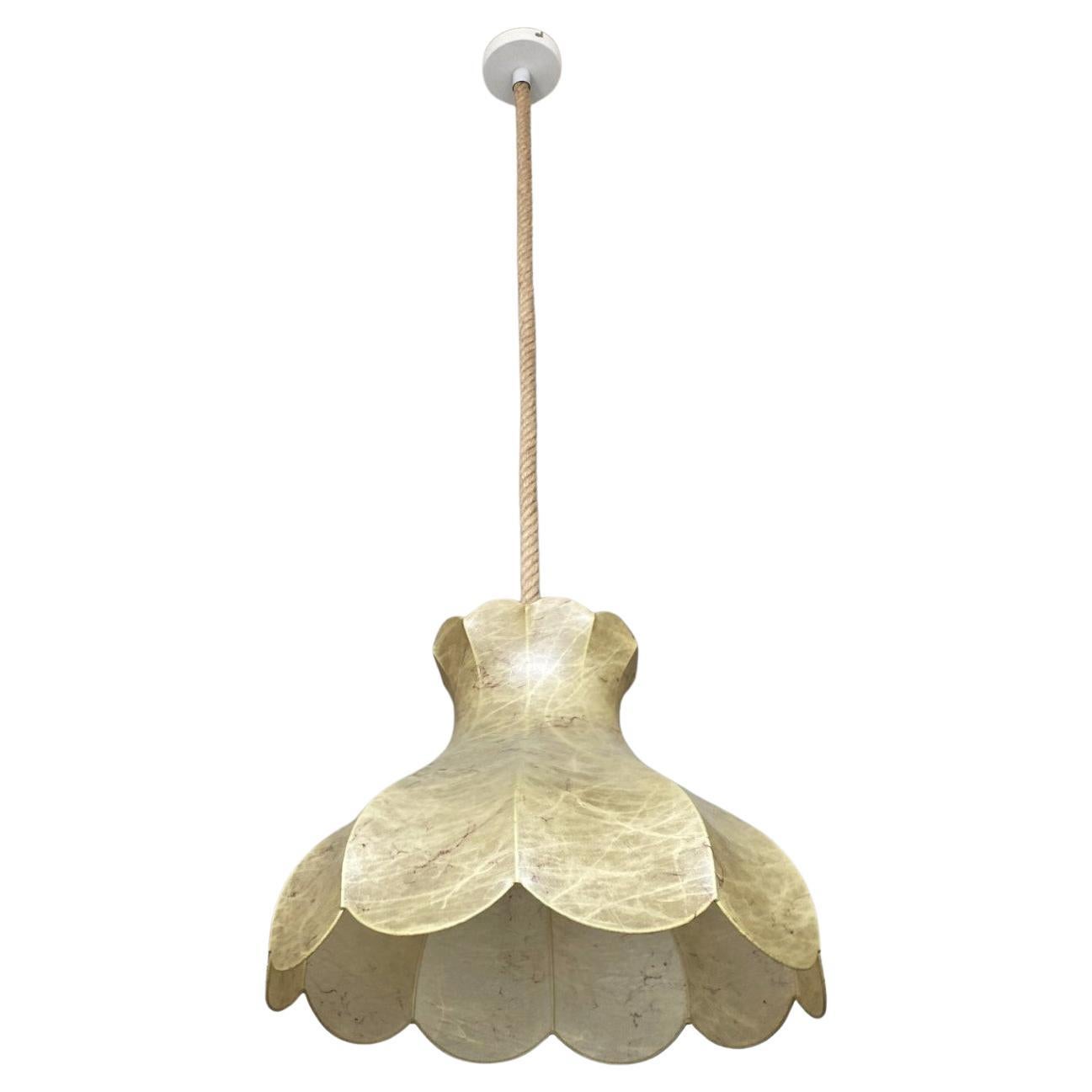 Grande lampada a sospensione Cocoon Bell di Goldkant, anni '60 in stile Castiglioni, Flos in vendita 4