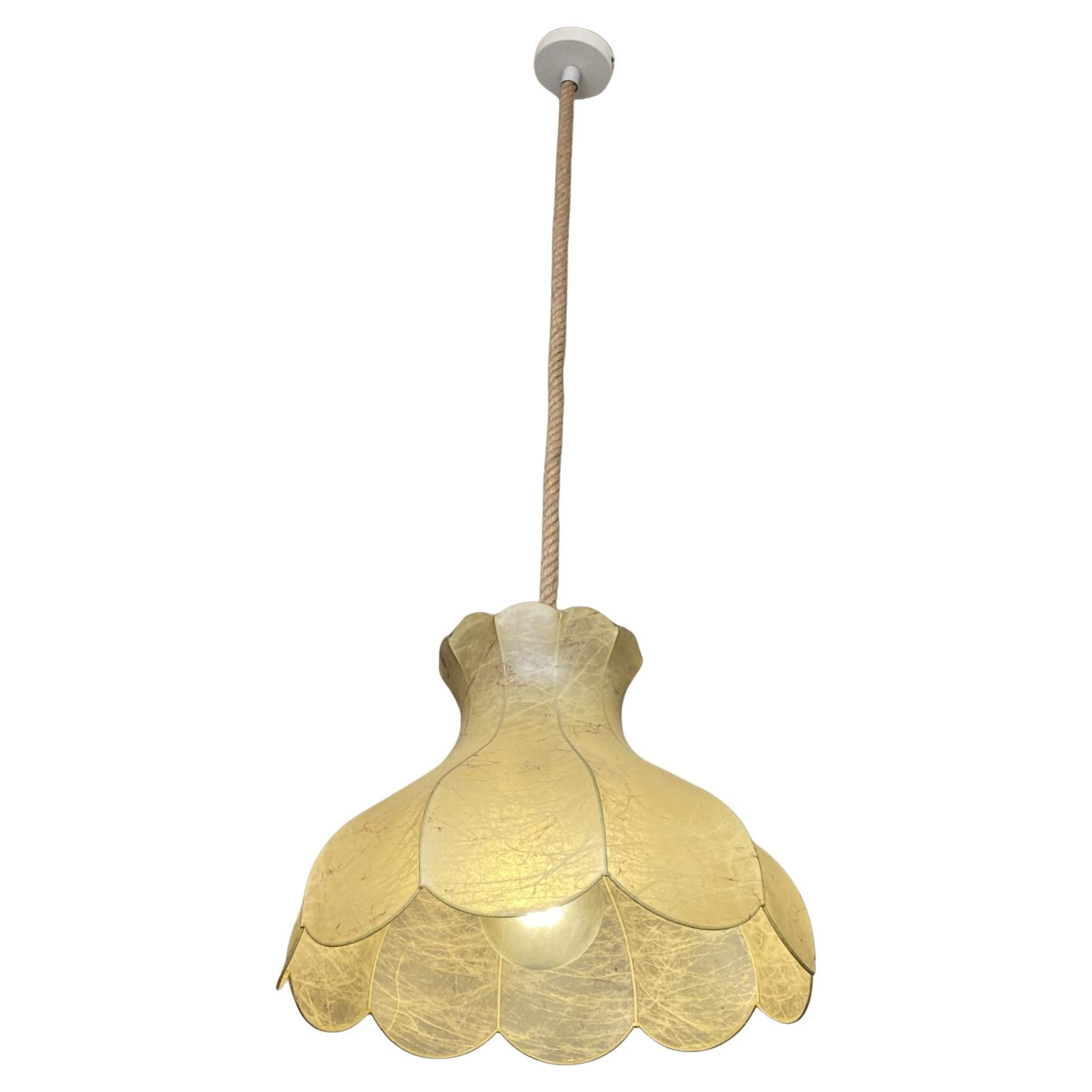 Grande lampada a sospensione Cocoon Bell di Goldkant, anni '60 in stile Castiglioni, Flos in vendita 5