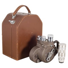 Bell & Howell Filmo Movie Camera and Leather Case, circa 1940-1950