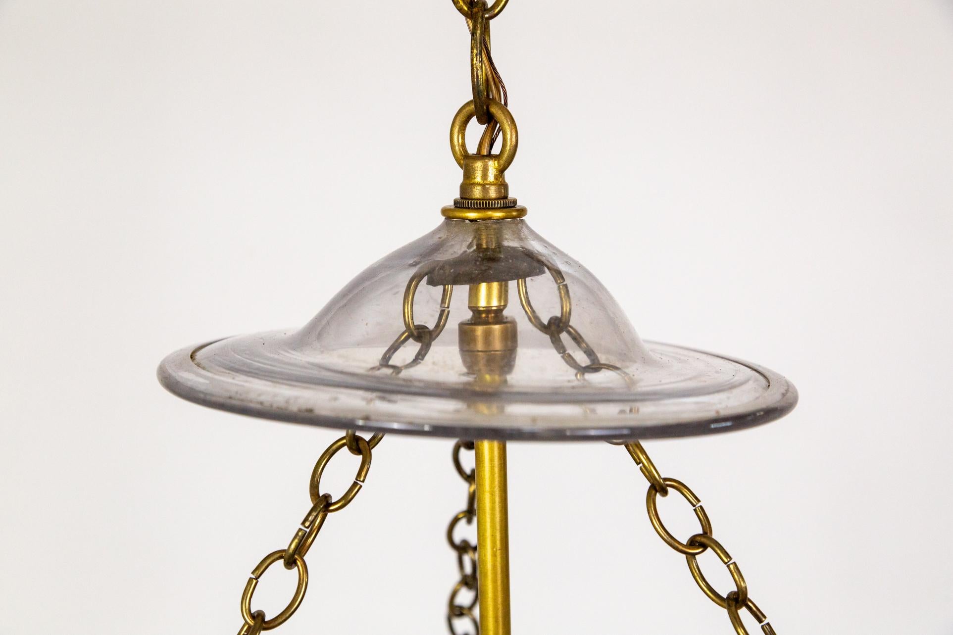 Bell Jar Lantern w/ Brass Details 2