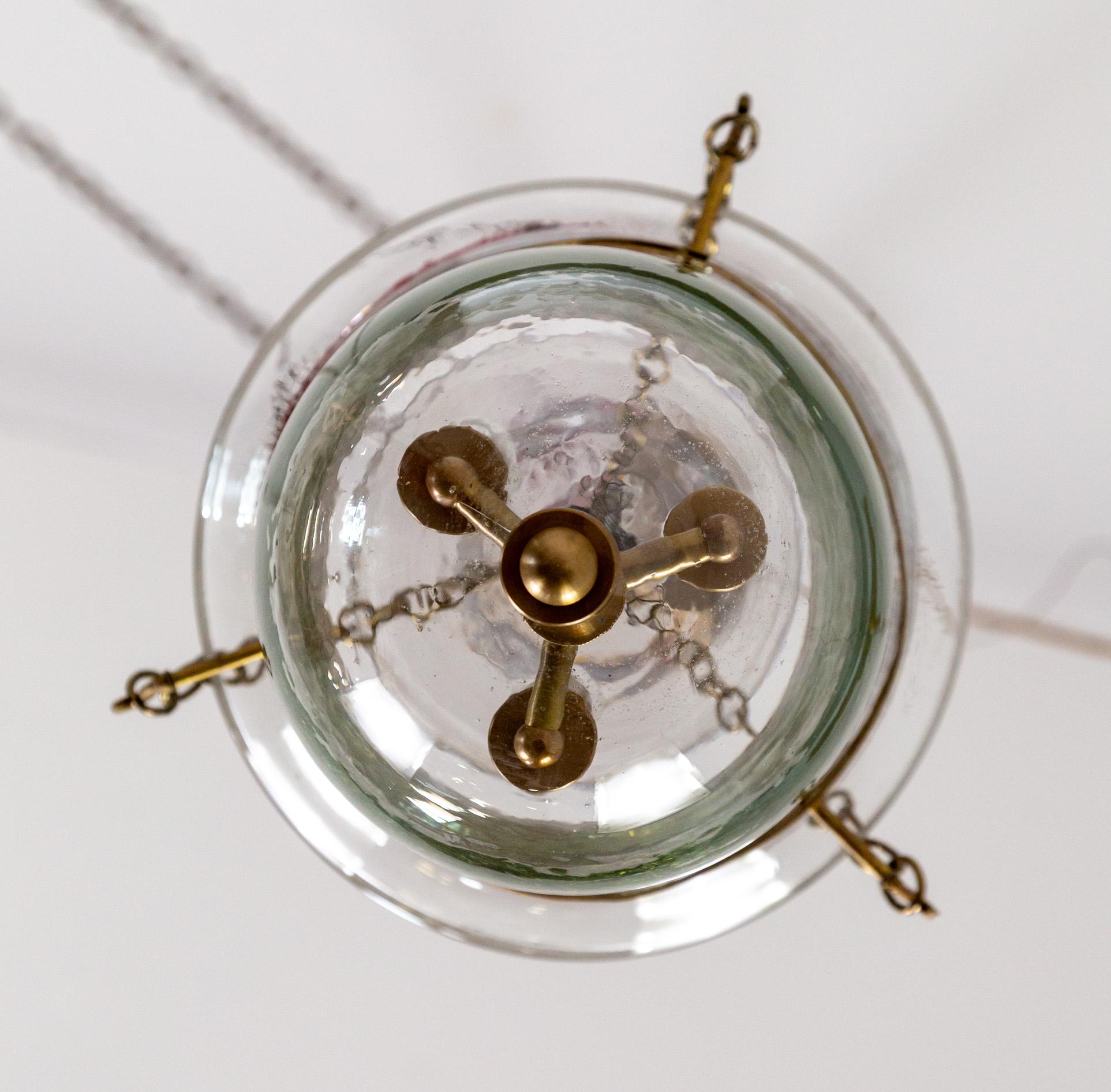 Bell Jar Lantern w/ Brass Details 3
