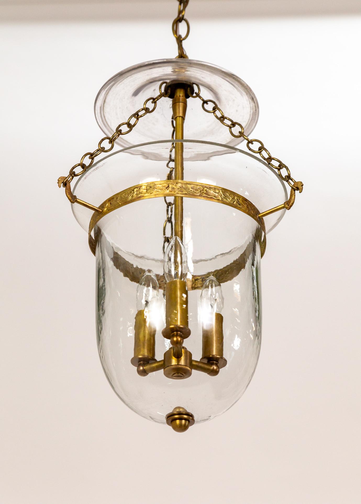 Bell Jar Lantern w/ Brass Details 4