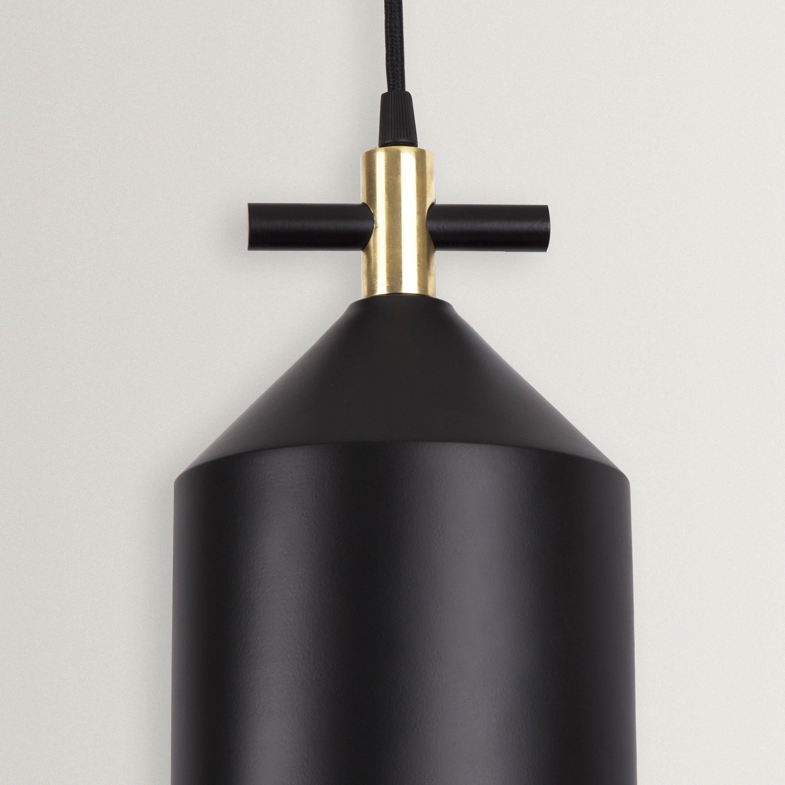 Modern Bell Pendant Lamp in Brass by Hatsu For Sale