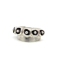 Bell Pod Ring in Sterling Silver by Kirsten Muenster Jewelry