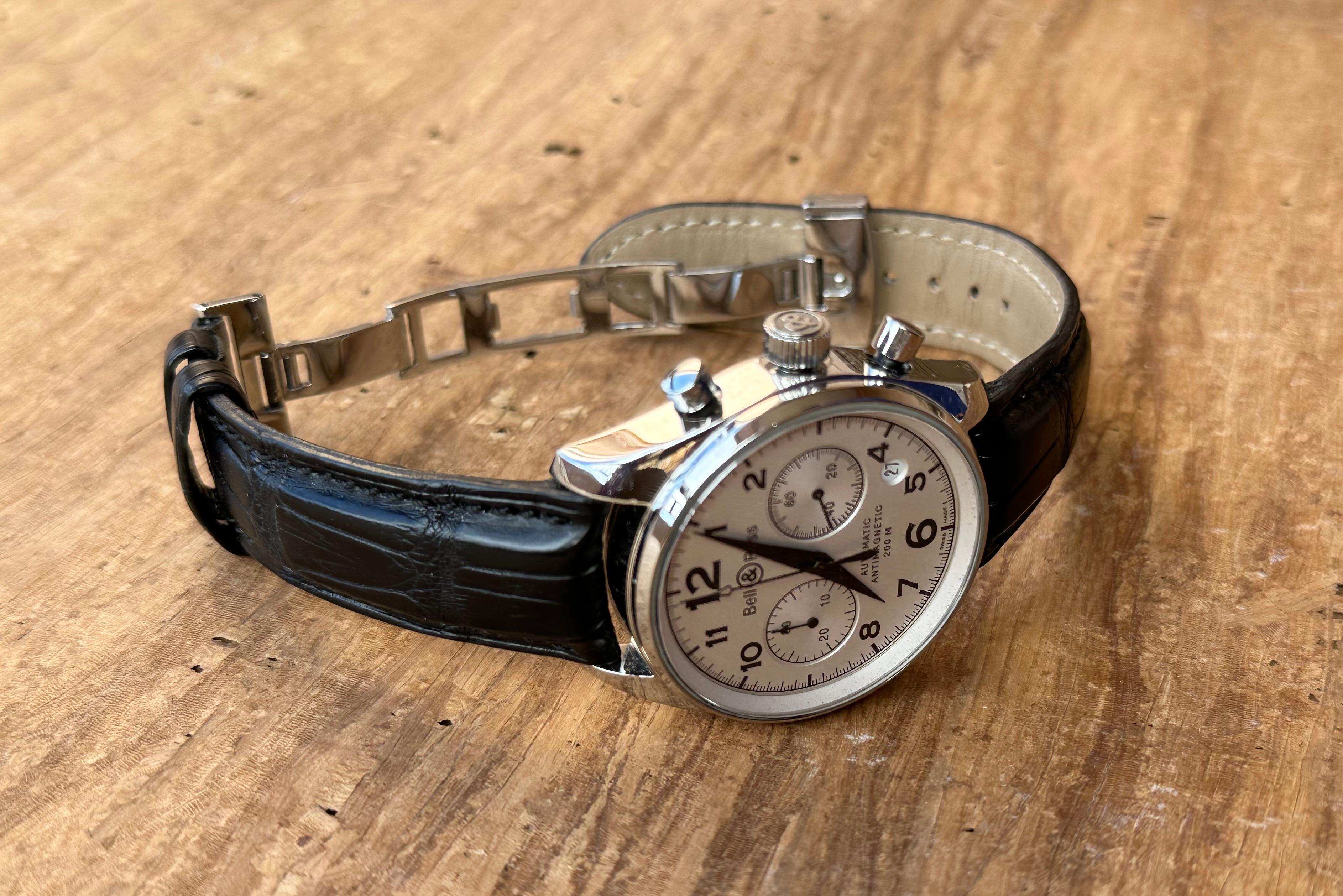 Bell & Ross 130 Chronograph Automatic Herrenuhr Automatik Antimagnétic im Angebot 11