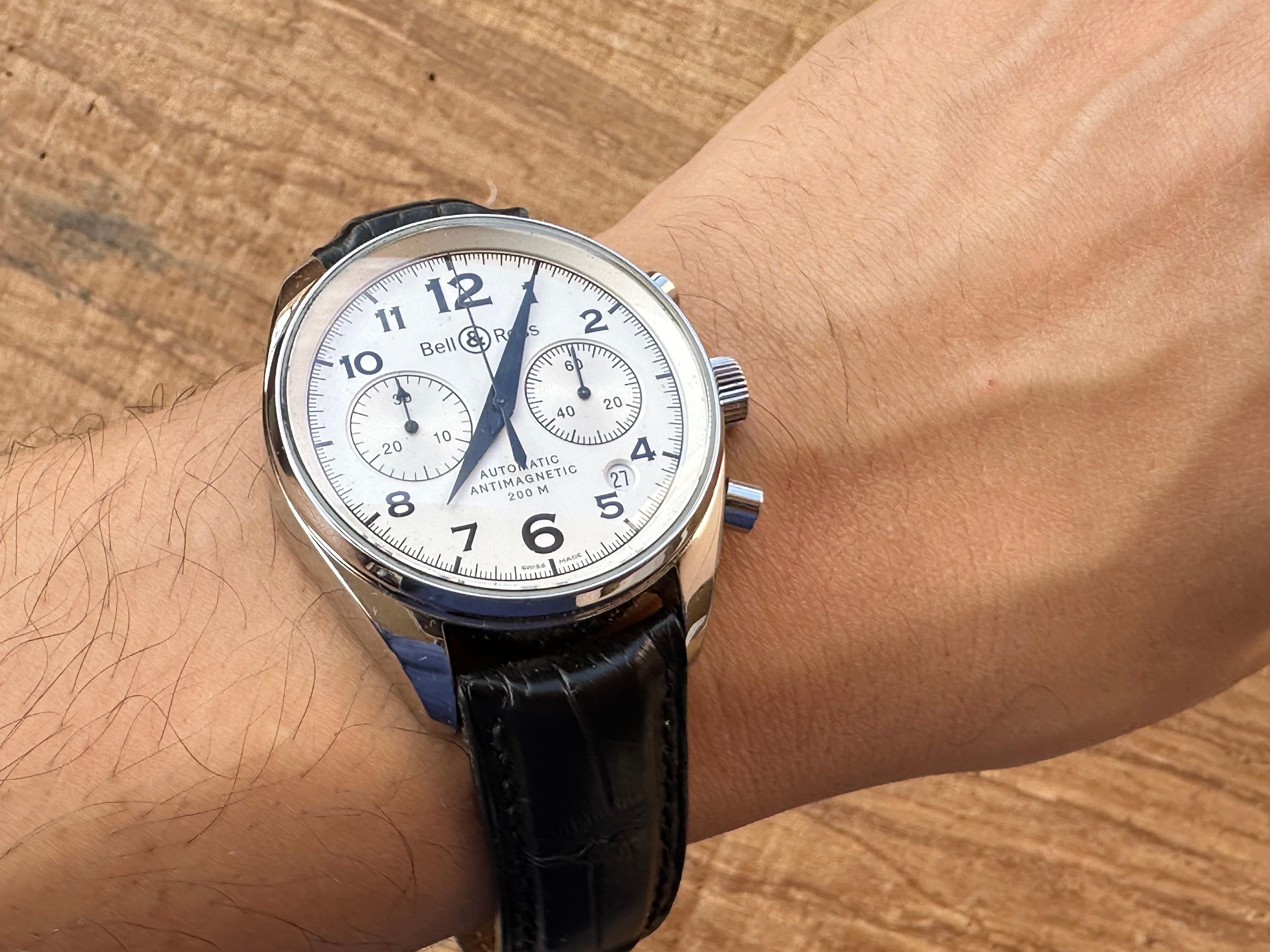 Bell & Ross 130 Chronograph Automatic Herrenuhr Automatik Antimagnétic im Zustand „Gut“ im Angebot in Toronto, CA