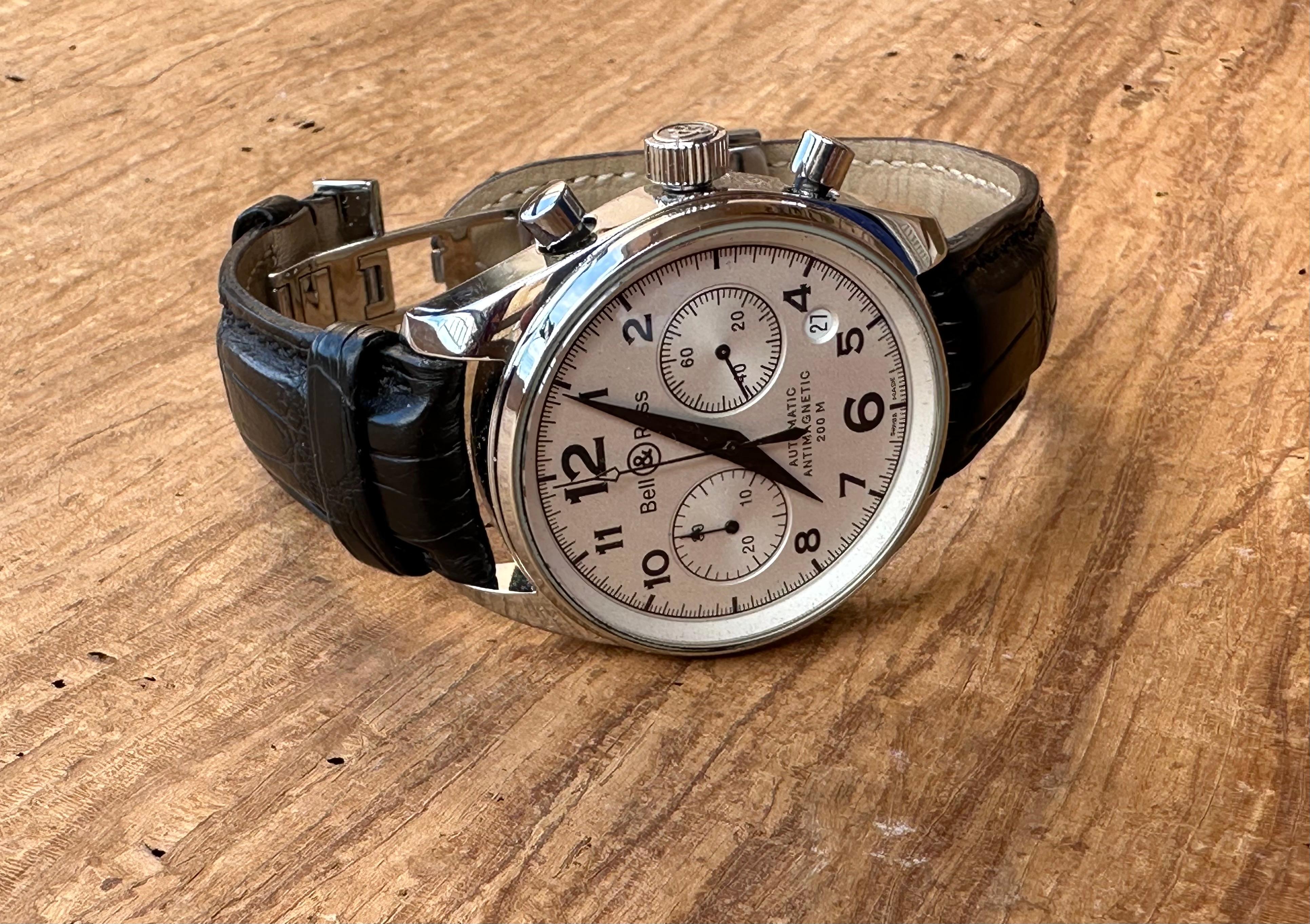 Bell & Ross 130 Chronograph Automatic Herrenuhr Automatik Antimagnétic im Angebot 4