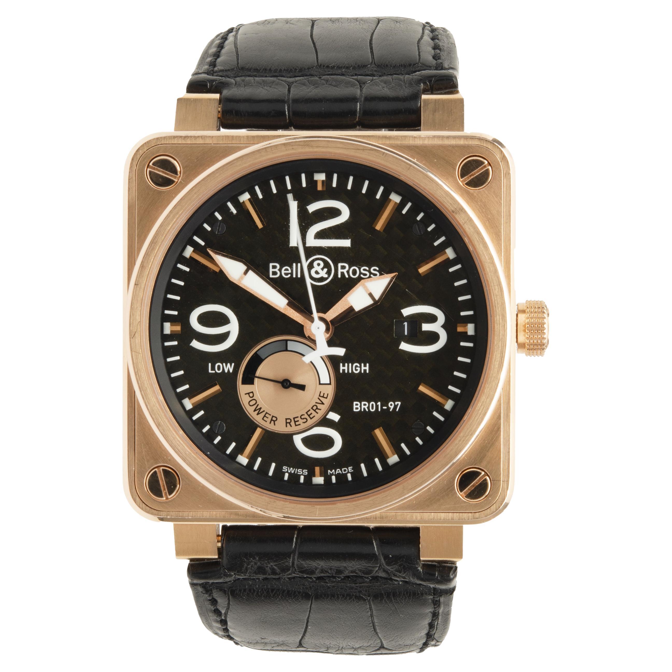 Bell 
Ross 18 Karat Rose Gold Reserve De Marche