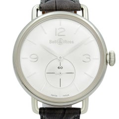 Bell & Ross Argentium WW1 Silver Dial Hand Wind Men's Watch BRWW1-ME-AG-SI/SCR