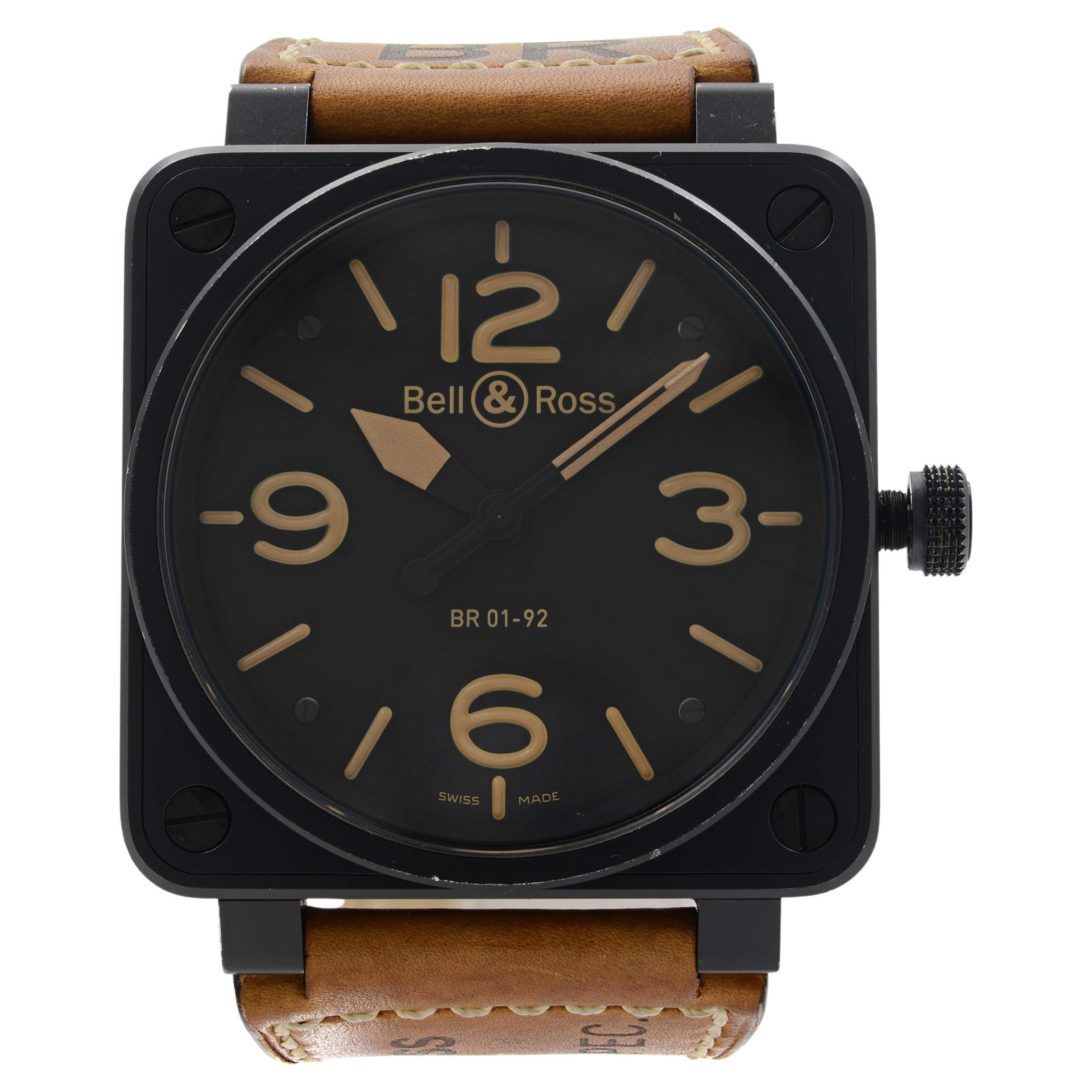 Bell and Ross Military Spec BR0192S 18k Rose Gold Automatic Watch For