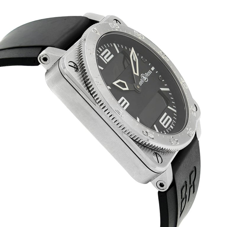 Bell and Ross Aviation Instruments Black Dial Steel Quartz Men's Watch BR0392-AVIA For Sale at ...