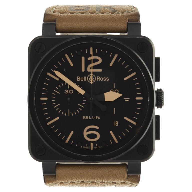 Bell & ross black steel Clearance