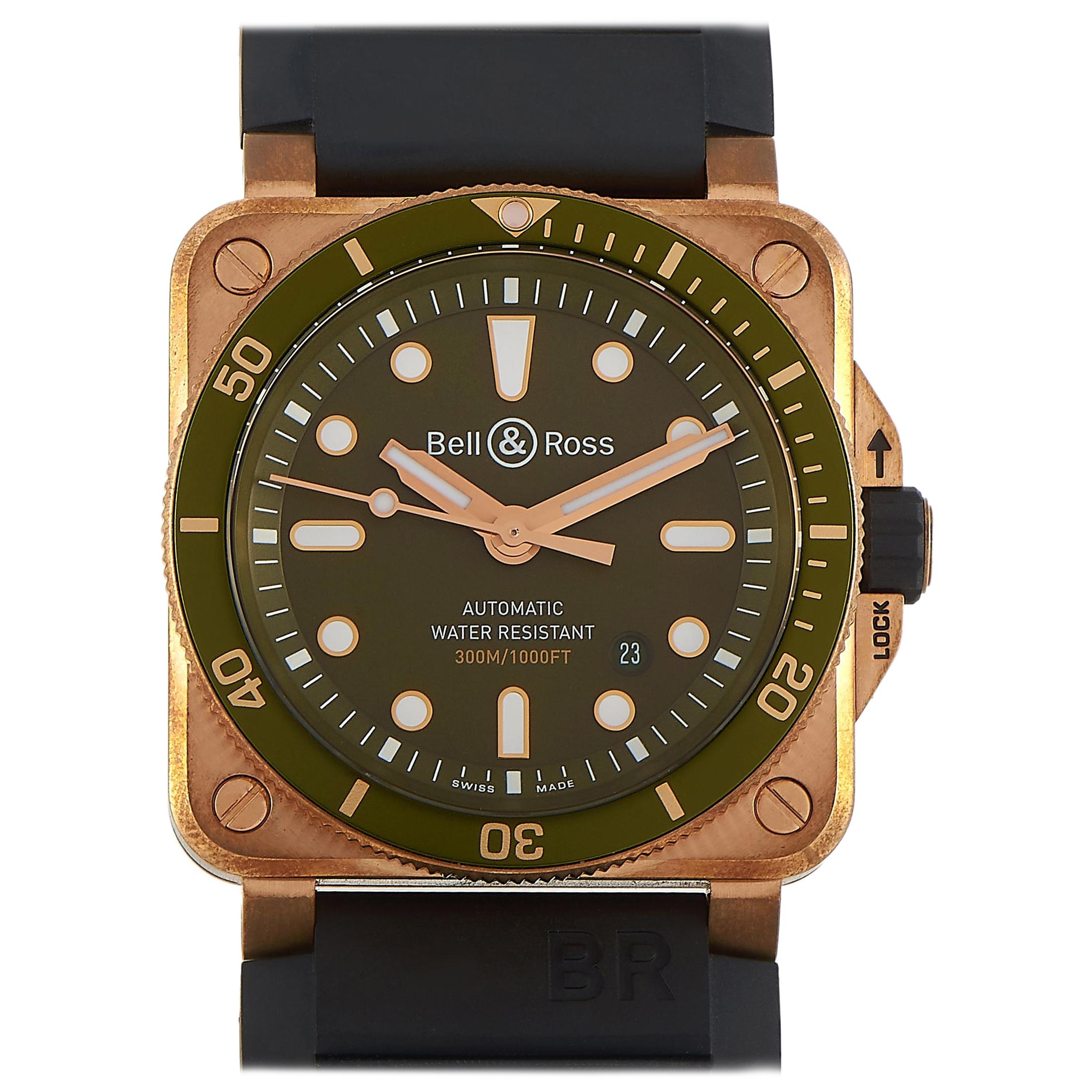 Bell & Ross BR 03-92 Diver Green Bronze Watch 03-92