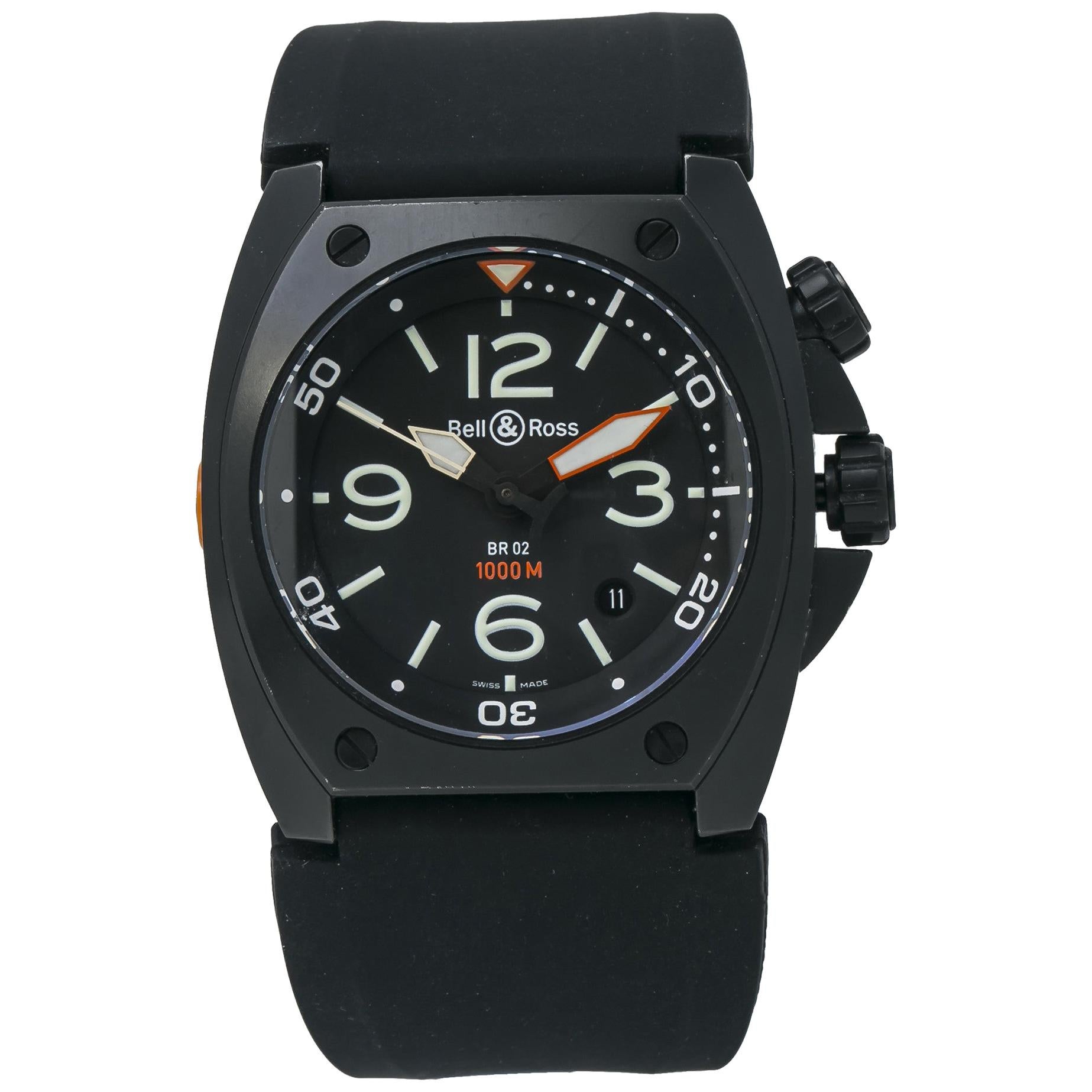 Bell & Ross BR02-20 Box and Papers Professional Diver Automatic Rubber