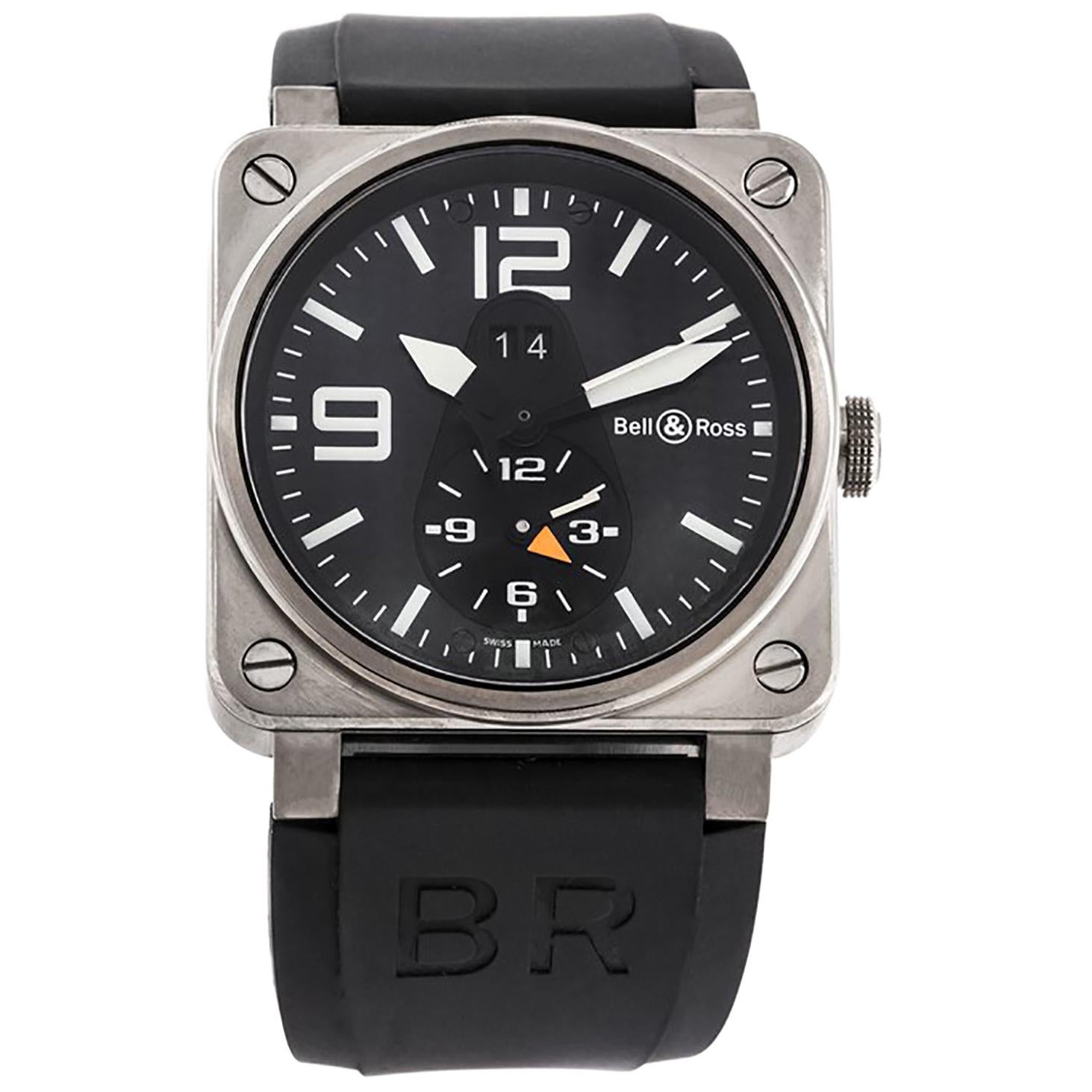 Bell & Ross BR03-51 GMT Titanium and Stainless Steel Watch