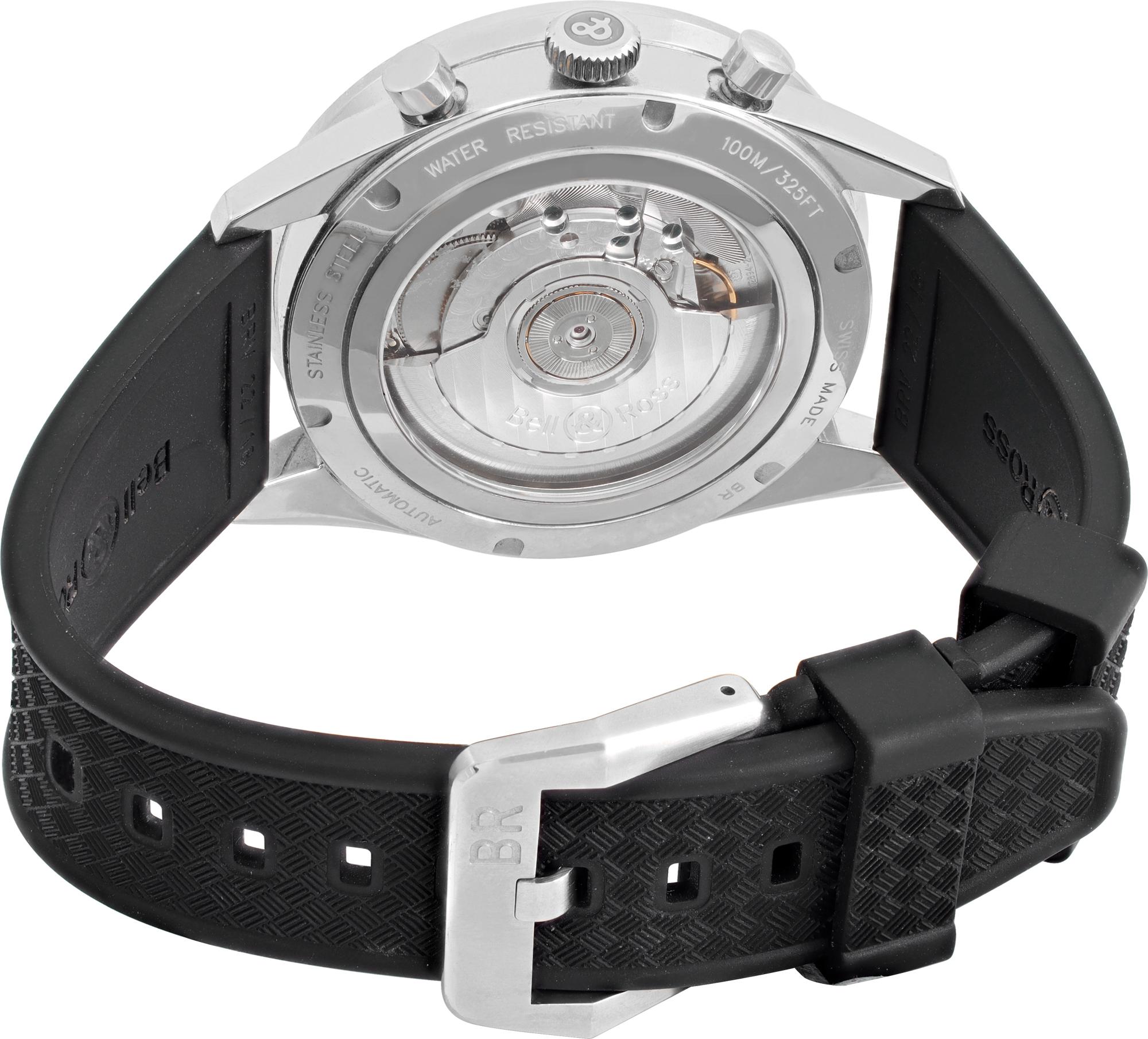 Men's Bell & Ross Chronograph Stainless Steel Automatic Wristwatch Ref BR-126-94 For Sale