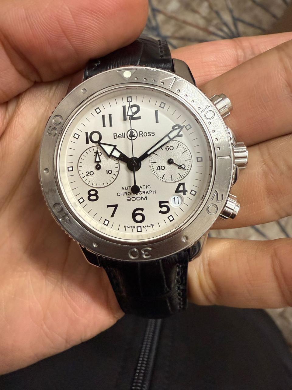 Bell & Ross Diver 300M chronograph White Dial 41mm SALE For Sale 9