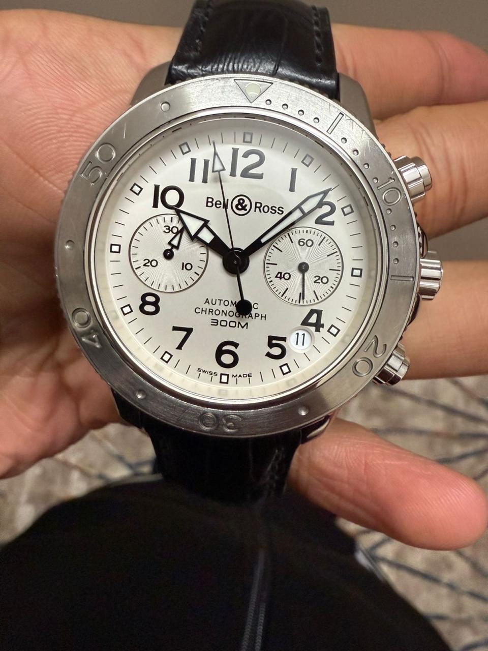 Bell & Ross Diver 300M chronograph White Dial 41mm SALE For Sale 11