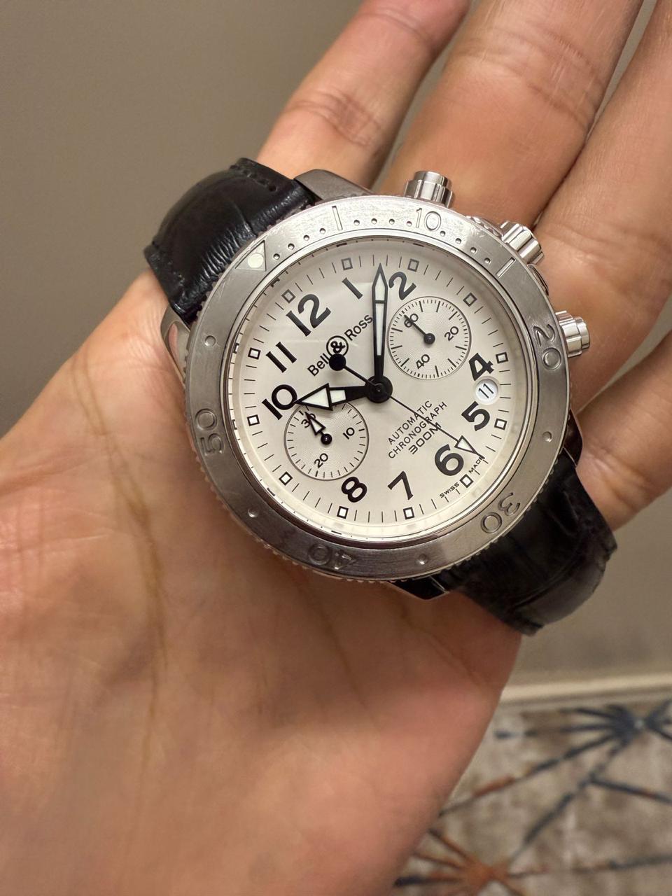 Bell & Ross Diver 300M chronograph White Dial 41mm SALE For Sale 16