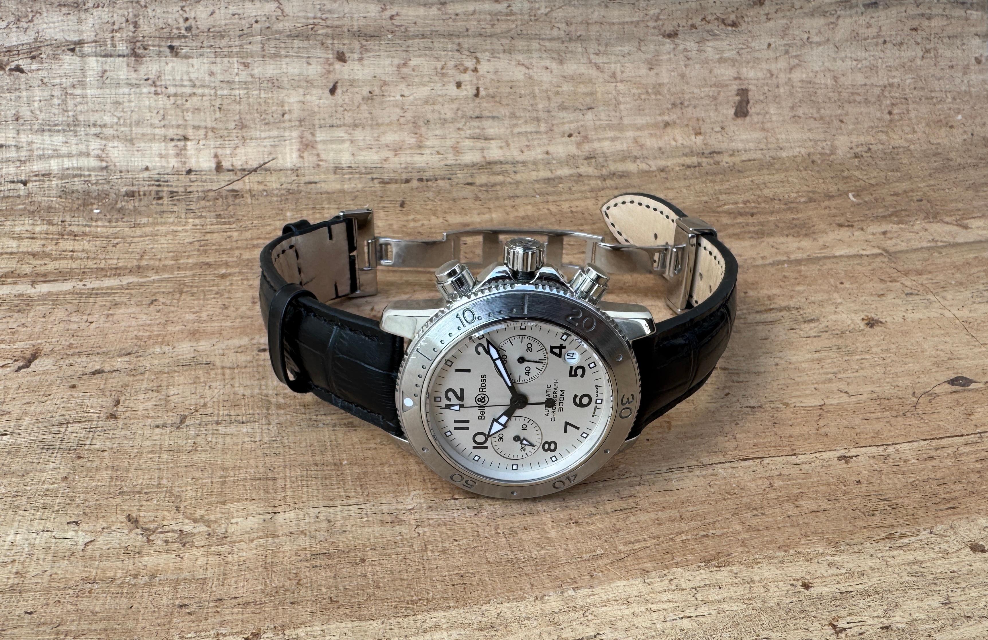 Bell & Ross Diver 300M chronograph White Dial 41mm SALE For Sale 5