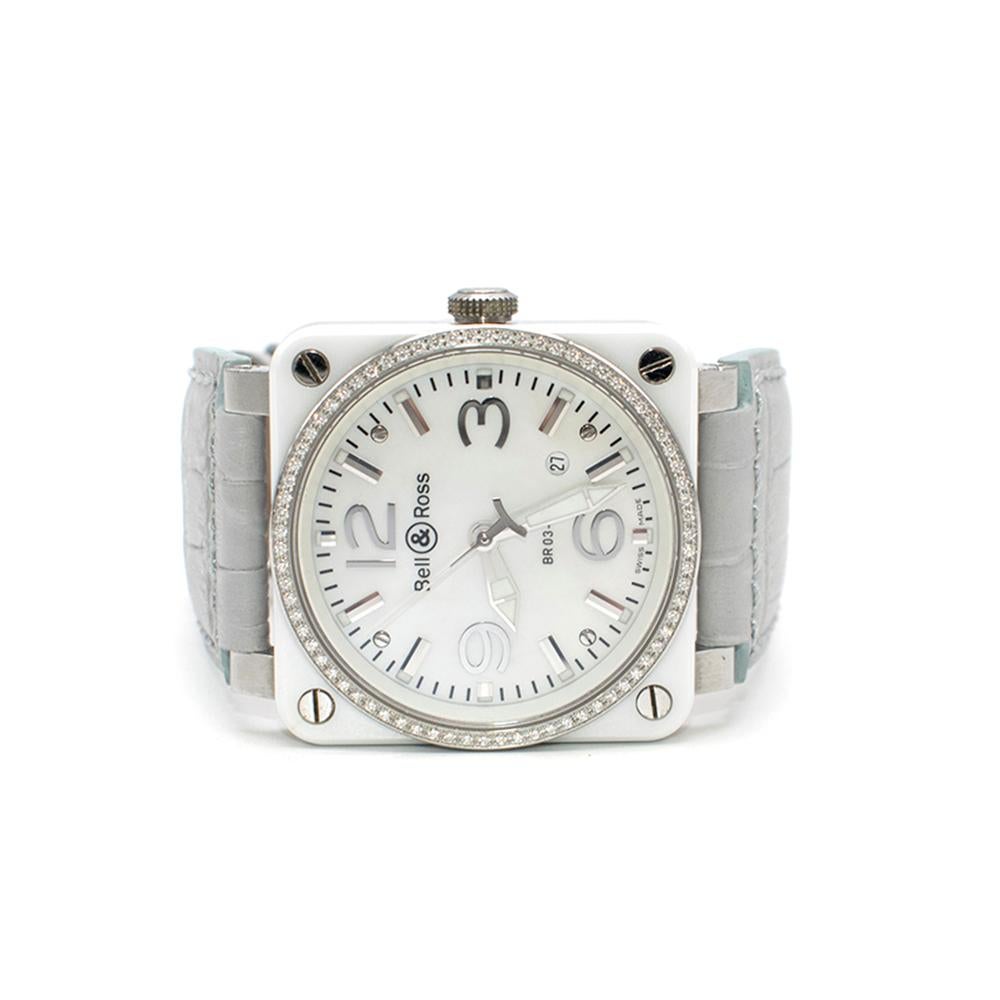 Bell & Ross Grey and White BR 03-92 Watch 1
