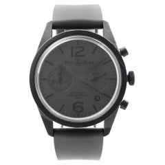 Bell & Ross Heritage Acciaio PVD Quadrante Grigio Gomma Orologio Automatico Uomo BR126-94-SC