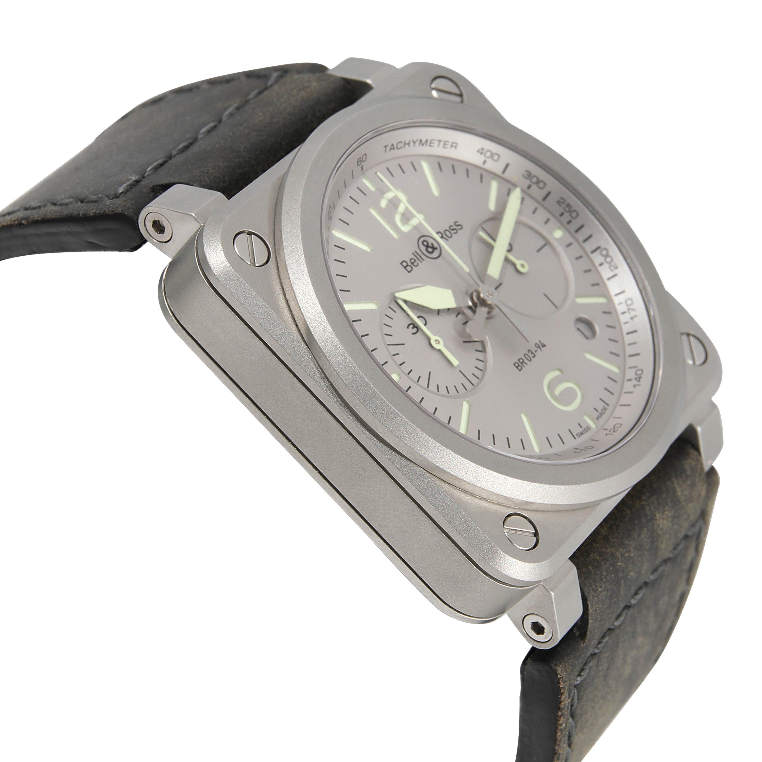 Bell & Ross Horolum BR0394-GR-ST/SCA Men's Watch in  Stainless Steel 1