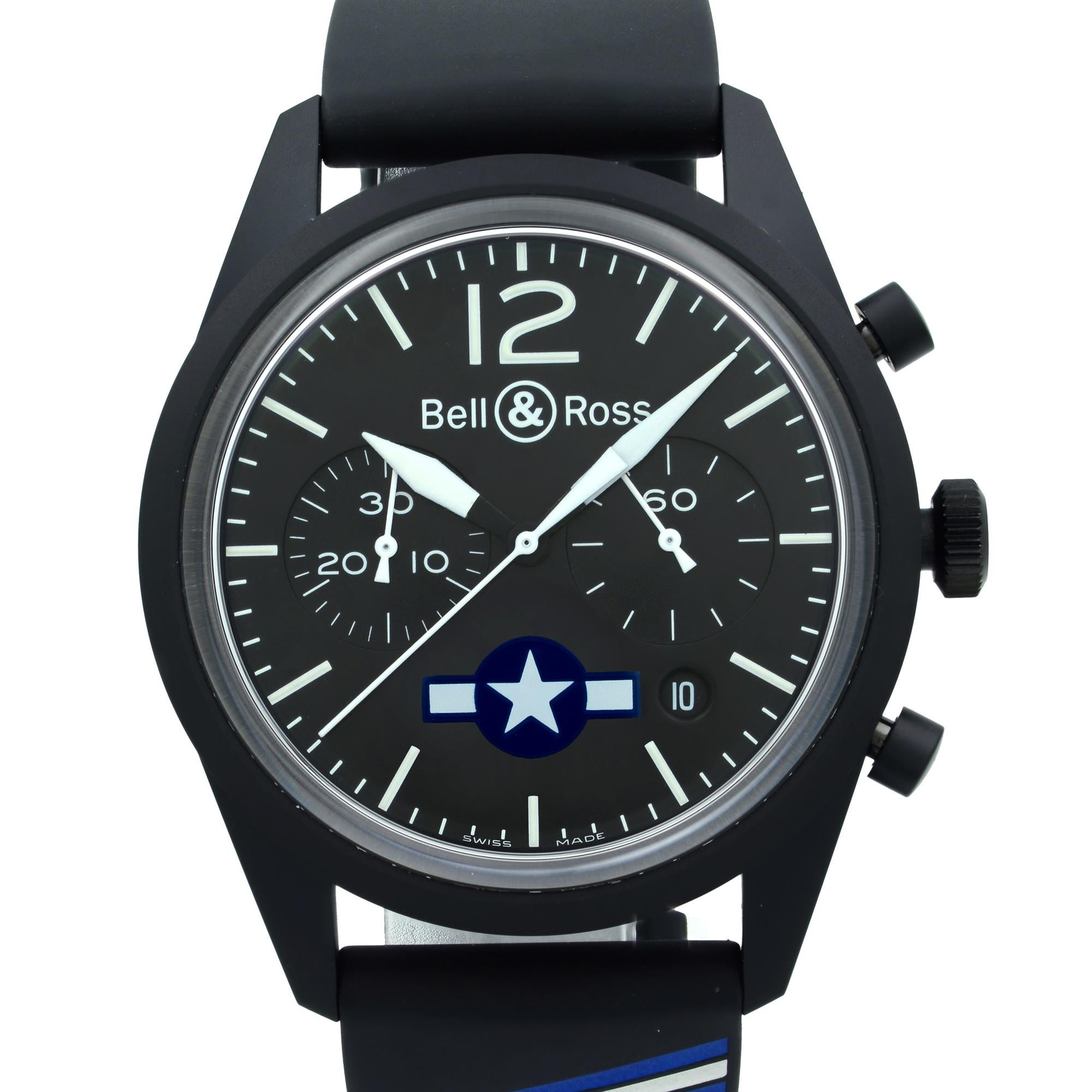This watch is unworn. Comes with Original Box and Papers. Covered By 3 Year Chronostore Warranty
Details:
MSRP 4800
Brand Bell & Ross
Department Men
Model Number BRV126-BL-CA-CO/US
Model Bell & Ross WW1
Style Luxury, Pilot/Aviator
Band Color