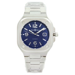 Bell & Ross Instruments Steel Blue Dial Automatic Mens Watch BR05A-BLU-ST/SST
