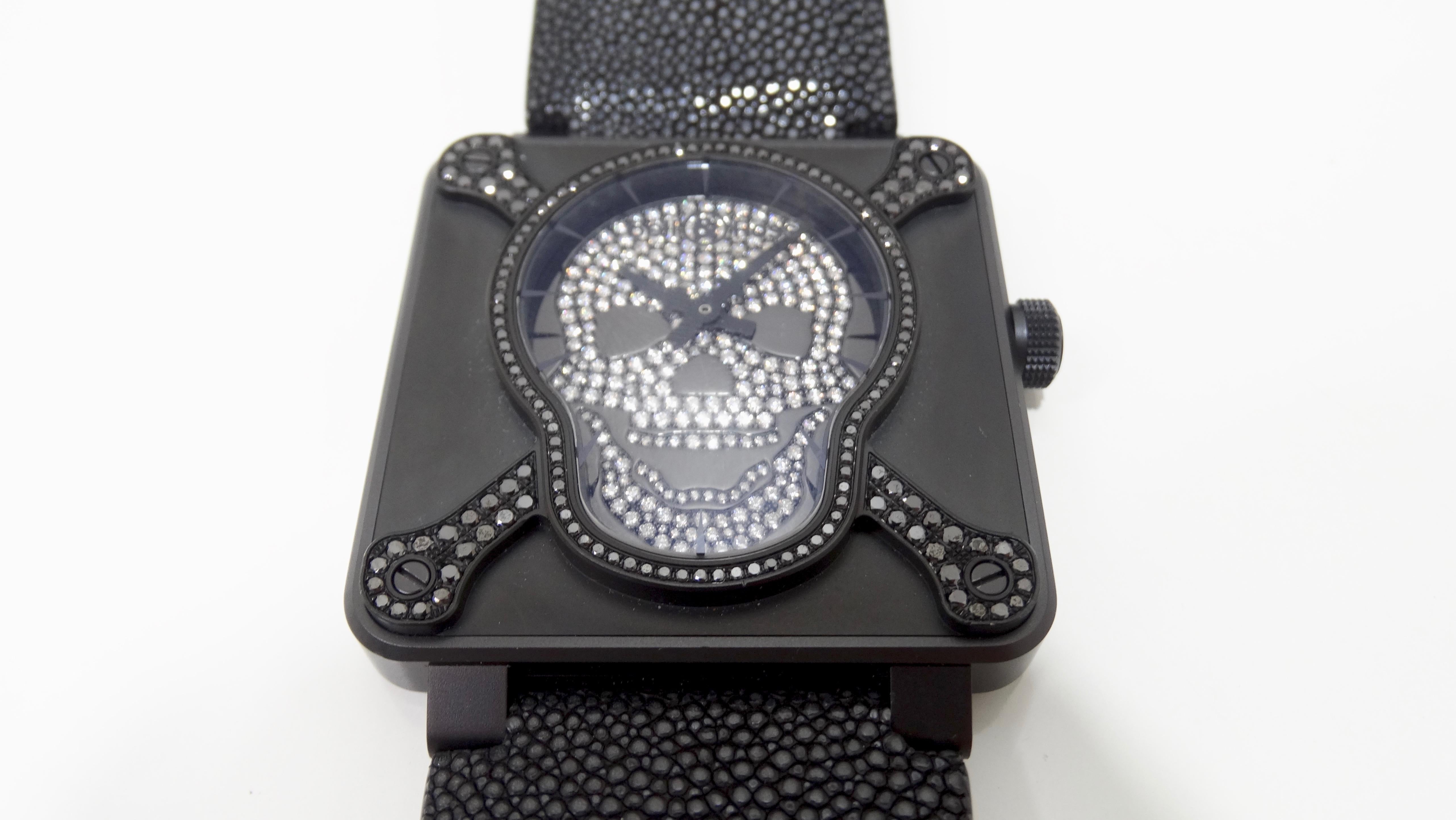 Bell & Ross Watch Limited Edition Diamond Skull & Cross Bones Airborne 7