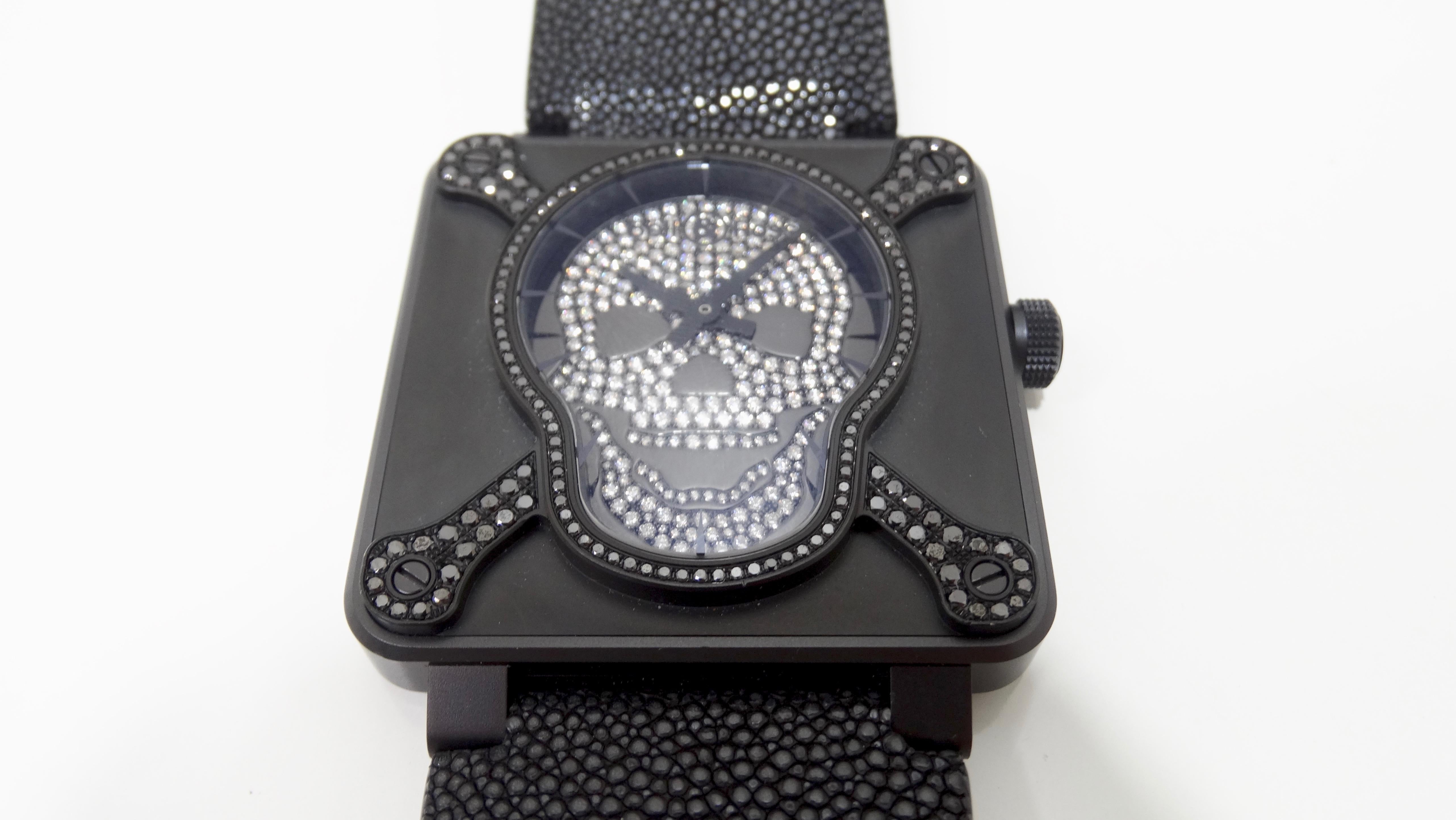 Bell & Ross Watch Limited Edition Diamond Skull & Cross Bones Airborne  4