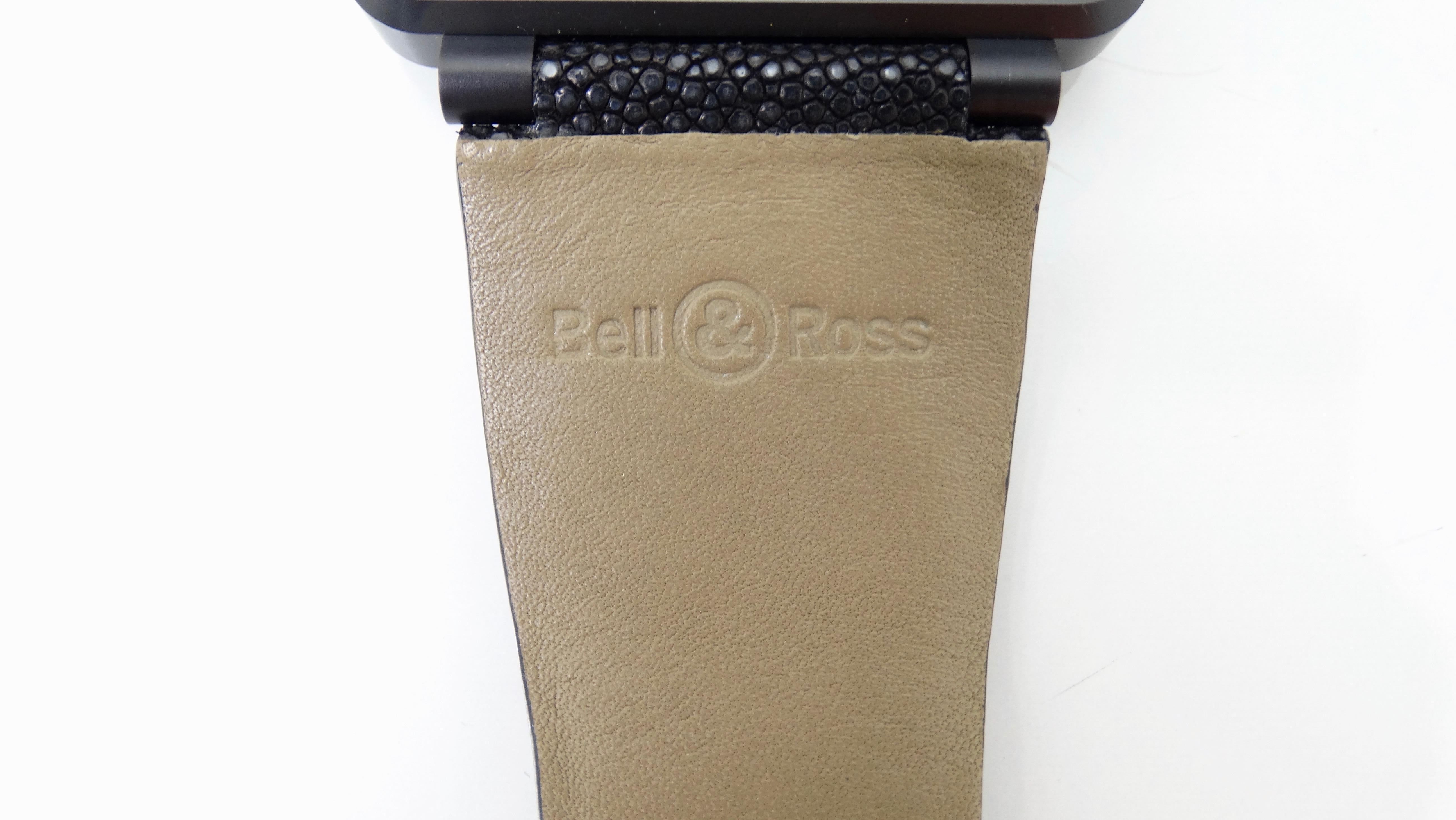 Bell & Ross Watch Limited Edition Diamond Skull & Cross Bones Airborne  In Excellent Condition In Scottsdale, AZ