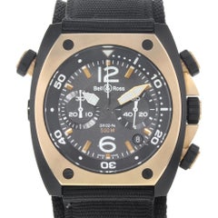 Bell & Ross Marine Matte PVD Black Steel Automatic Mens Watch BR02-CHR-BICOLOR