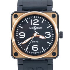 Bell & Ross Military Spec BR01-92-S 18k Rose Gold Automatic Watch