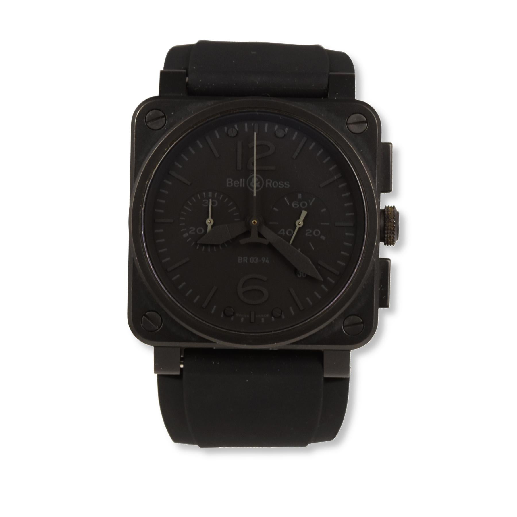 Bell 
Ross Phantom BR 03-94 - Éclairage noirci