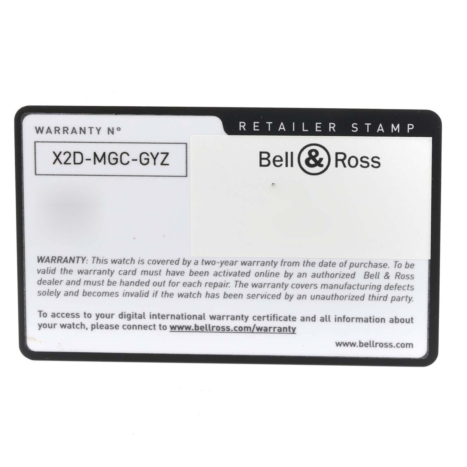 Bell & Ross Radiocompass Limited Edition Black Ceramic Watch BR03-92 Box Card For Sale 5