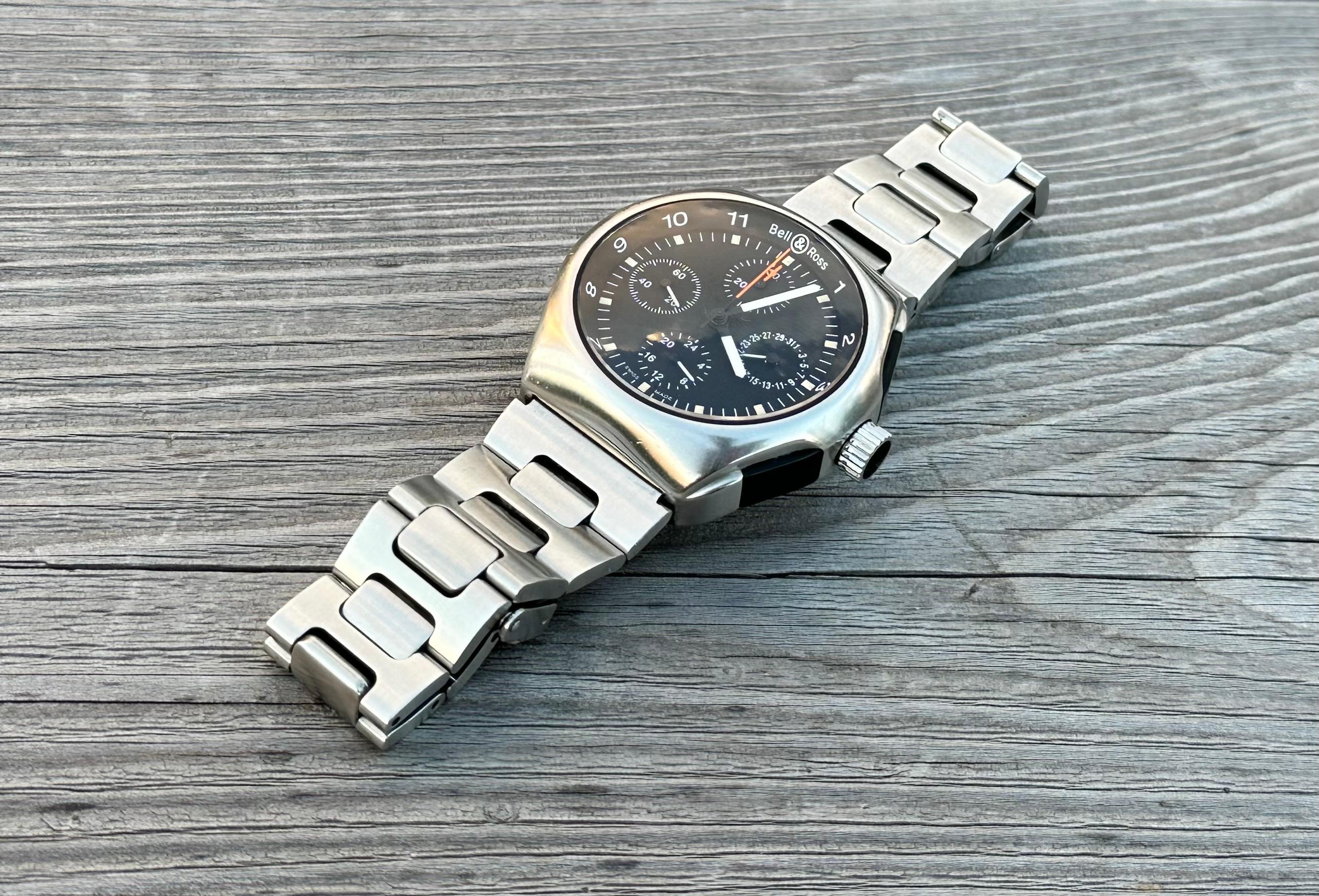 Bell & Ross SPACE 3 GMT Titanium 42mm 24HR Automatic Men's Watch In Good Condition In Toronto, CA