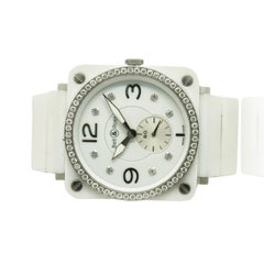 Bell & Ross Stainless Steel and White Ceramic Aviation 39mm