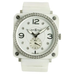 Bell & Ross Stainless Steel and White Ceramic Aviation 39mm