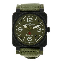 Bell & Ross Stainless Steel Military Type self-winding Wristwatch Ref BR-03-92