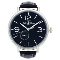 Used Bell & Ross WW1 Power Reserve Steel Black Dial Automatic Watch BRWW197-BL-ST/SCR
