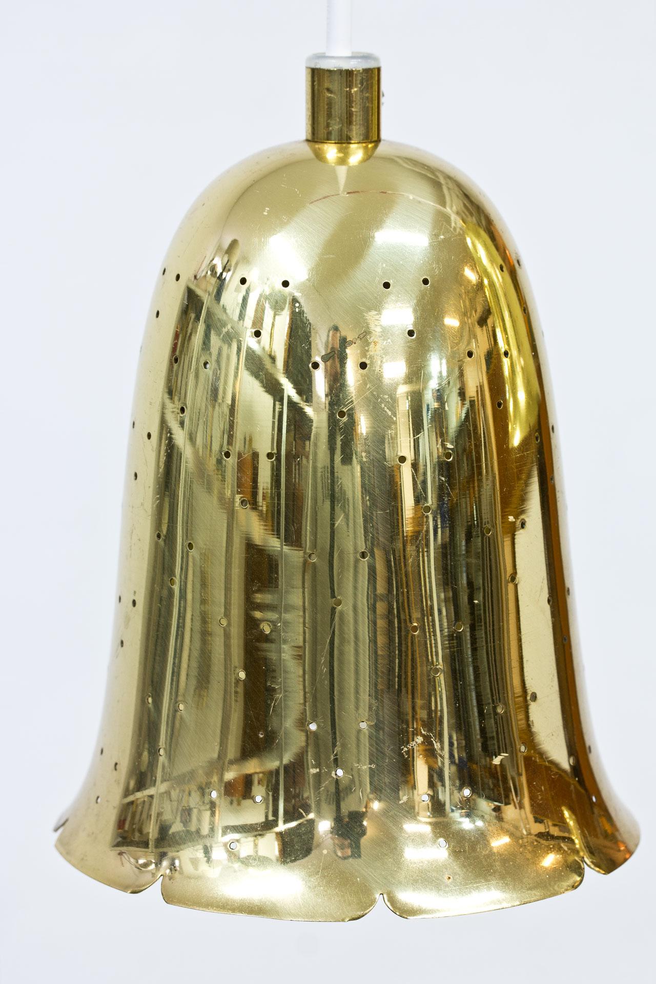 20th Century Bell Shaped Brass Pendant Lamps by Boréns