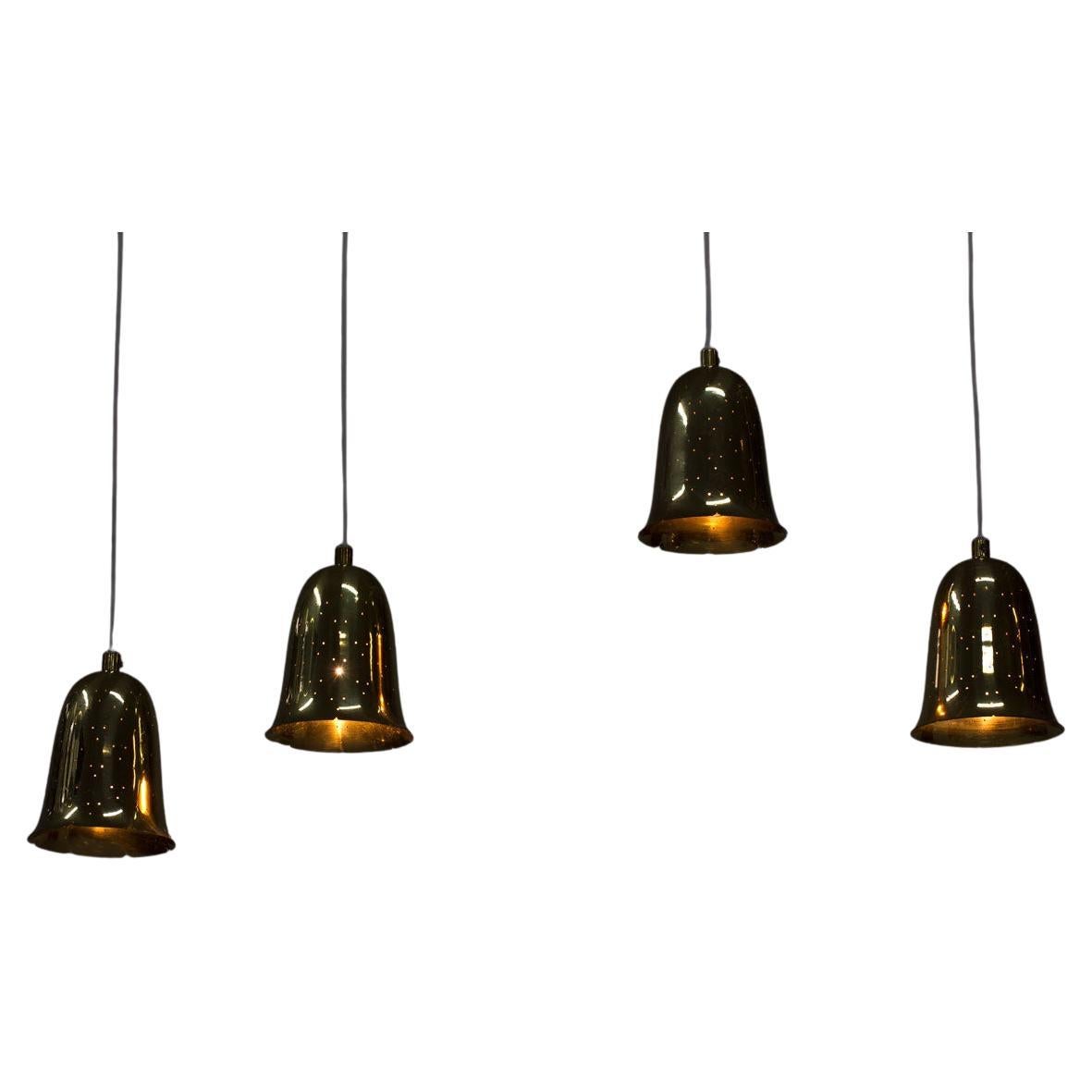 Bell Shaped Brass Pendant Lamps by Boréns
