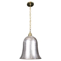 Retro Bell-shaped mercury glass pendant